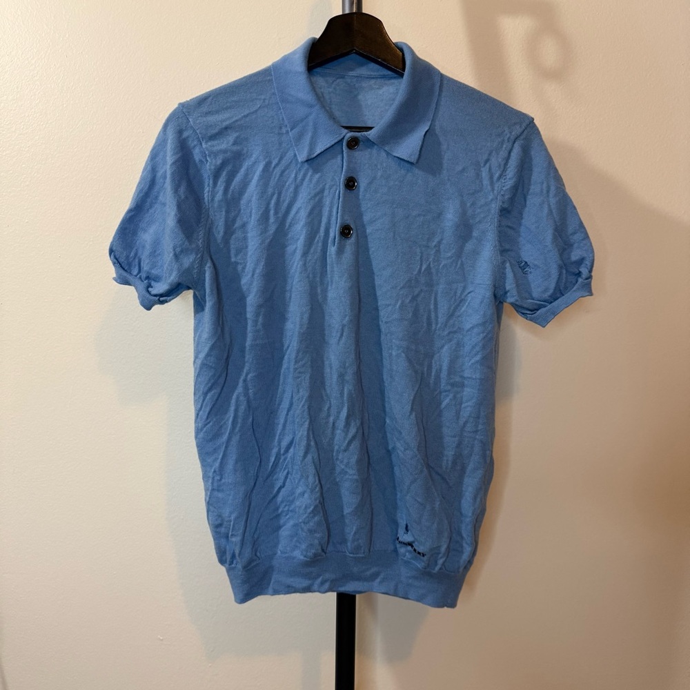 Burberry Light Blue Polo Shirt